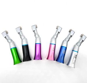 Colorful dental contra angle handpiece low speed motor with head push button and or latch