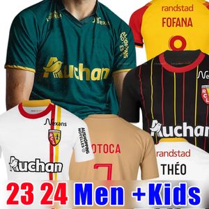 Maillot RC Lens 23 24 футбольные майки домой желтый Saint-Barbe Special Openda Ganago Sotoca Football Root