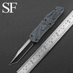 3 Styles Heavy Duty Outdoor Camping Knife 3D Printed Zinc Aluminum Alloy Handle 440 Blade Edc Multitool Backcountry Adventure tactical knives