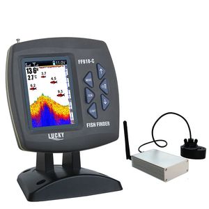 Localizador de peixes LUCKY Wireless Boating FF918CWLS Alcance de 980 pés 45 graus de operação Controle remoto de pesca 231206