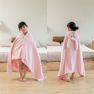 Towels Robes Quick Dry Hooded Towel for Kids artoon Cape Bathrobe With Hooded Coral Fleece for Babies Bath Playa Sauna Beach Shower Robe 231204