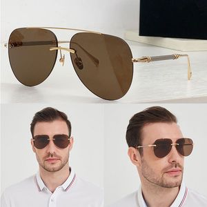 Male high-end brand designer THE SKYLINE sunglasses men and women frameless metal hollow legs casual Skyline sunglasses with original box UV400