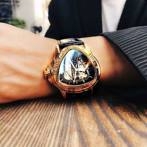 Orologio meccanico reale completamente automatico di fascia alta di grande marca per uomo, tendenza della moda, semplice spirito, ragazzo, Tiktok, stesso stile