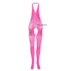 Gay Crotcheless Body Bodysuit Men S Lingerie Wzory geometryczne Media nocne Seksowne bieliznę Cool Man Halter Teddies Egzotyczna odzież