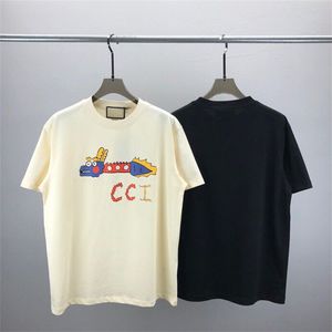 メンズプラスティーポロスストリートトレンドショートスリーブメンズTシャツハイストリートシャツユニセックスTシャツラウンドネックレタープリント学生スウェットシャツw442