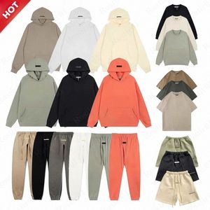 Tasarımcı Ess EssentialHoody Erkekler Gömlek Şortları Essentails Terler Erkek Kadınlar Ess Ess Hoodie Silika Korku God Suit Sweatshirts Essentialyy Erkekler