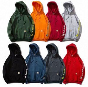 Tasarımcı Carharttly Mens Hoodies Hoodie Orijinal Kalite Klasik Küçük Etiket Sweatshirts Pullover Kapşonlu Uzun Kollu Günlük Baskı Giyim S-XL CARHAR Z679