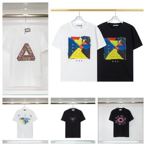 Men's T-shirts, brand-name T-shirts, upscale men's T-shirts, sweat-absorbent T-shirts, short sleeves, outdoor breathable cotton printed lovers' clothes.