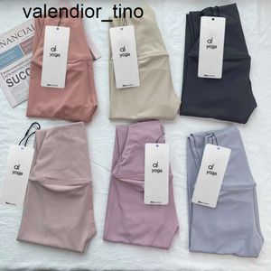 Nuovo Luss Yoga aerea double-face spazzolato antitraccia vita nuda nylon fitness pantaloni yoga abbigliamento sportivo yoga Si prega di controllare i pantaloni yoga delle donne