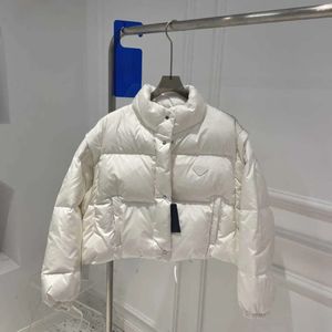 DHGATE DOWN JECKET 여성 PP 야외 다운 디자이너 레이디스 패션 겨울 짧은 재킷 가역 삼각형 슬리브 이동식 코트 조끼