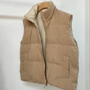 Women's Trench Coats Women Coat 2023 Corduroy Stitching Pinstripe Khaki Breathable Down Jacket