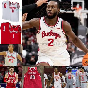 Anpassad 23 Zed Key Ohio State Buckeyes baskettröjor Middleton Bowen Hardman Devin Royal Austin Parks Kalen Etzler Felix Okpara Colby Baumann Owen Spencer