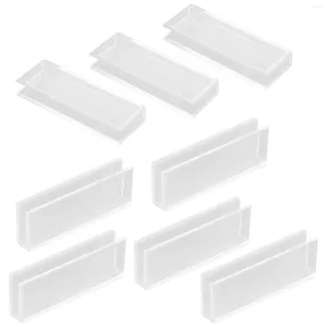 Cornici 10 pezzi Espositore per slot per schede Porta carte da gioco Base in plastica con clip Nota Supporto da ufficio Accessorio Numero tavolo