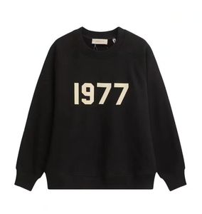 Hotesssenials 1977 Hoodies Eggmenens Sweatshirts grau schwarzer Hoodie Iron Womens Pullovers übergroß