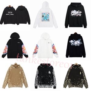 Men's Graffiti Hoodies Designer Hoodies Sweatshirts Mens Amirs Hoody Logo Print Sweatpants Trend Letter Splashing Ink Dripping Jogger Men Tracksuit A miri Hoodie