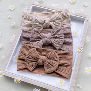 Hair Accessories 3Pcs/Set Cute Baby Headband Soft Elastic Bowknit Priccess Girls Hairband Born Band Headwear Infant