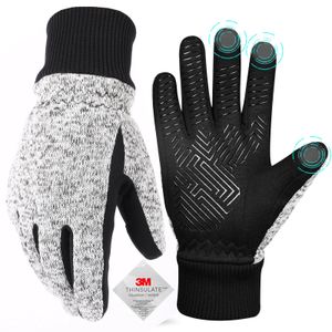 Fahrradhandschuhe, Winterhandschuhe, Thinsulate-Thermohandschuhe, warme Handschuhe für kaltes Wetter, Laufhandschuhe, Touchscreen-Fahrradhandschuhe für Männer und Frauen, 231204