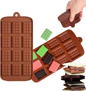 12 Grids Chocolate Mold DIY Baking Waffle Mold For Making Waffle Homemade Chocoalte gummy cake decorating hard candy