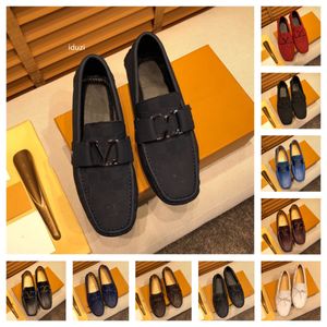 40 Modell, Luxusmarke, italienische Herrenschuhe, lässige Leder-Loafer, echte Mokassins, leichte, atmungsaktive Slip-on-Bootsschuhe für Herren, Größe 38–46