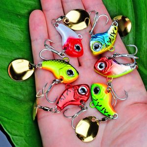 New Baits Lures 1Pcs Rotating Metal VIB vibration Spinner Bait for Fishing Lures 5/10/15/20g Jigs Trout Winter Fishing Hard Baits Tackle Pesca