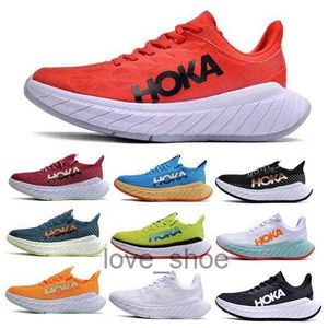 Hokas Running Shoes Carbon X 3 2 Hoka X3 X2 Festival Fuchsia Foam Runner Run Man Woman Tennis Trainer Sneaker Storlek 5.5 - 12