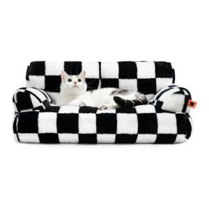 kennels pens Mewoofun Pet Couch Bed Washable Cat Mats for Medium Cats Durable Dog Beds with Non Slip Bottom Fluffy Soft Comfortable 231206