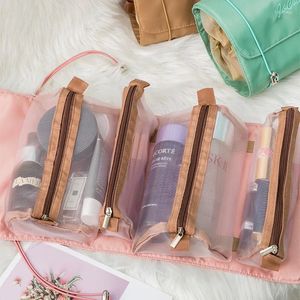 Cosmetic Bags TY 4pcs In 1 Detachable Bag For Women Foldable Portable Travel Home Makeup Female Bathroom Wash Storage