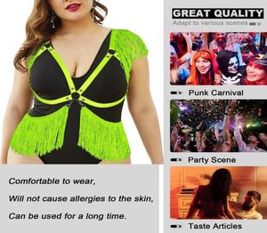 Cintos Sexy Party Rave Wear Cupless Body Tops Cinto Bdsm Íntimo Oco Out Suspender Sutiã Roupas Plus Size Harness Mulheres Sexuais C7048115