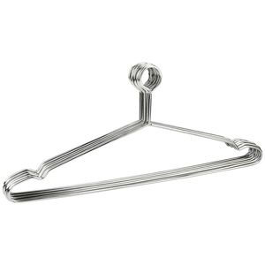 Stainless Steel Clothes Hanger Anti-theft Metal Clothing Hanger for Hotel Used Non Slip Closet Organizer