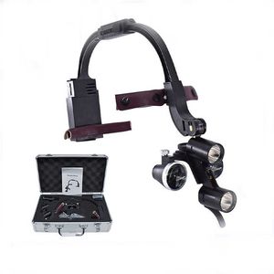 2.5X/3.5X Adjustable Dentist Surgical Headlamp Dentistry Magnifier Dental LED Headlight Binocular Loupes