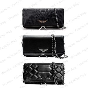 Luxurys zadig voltaire saco de couro genuíno zadig sacola designer das mulheres carteira moda crossbody saco com caixa e saco de pó