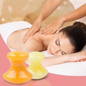 Yellow Jade Guasha Stone Natural Stone Mushroom Shaped Topaz Gua Sha Jade Massage Tool For Face Eye Health Care Beauty Products