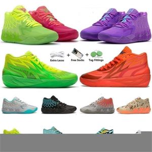 Ball Lamelo 1 2.0 MB.01 Basketbol Ayakkabı Sneaker Siyah Blast Lo UFO Buradan Değil ve Rock Ridge Red Red Mens Trainers Sports Spor Sakinleri 40-46