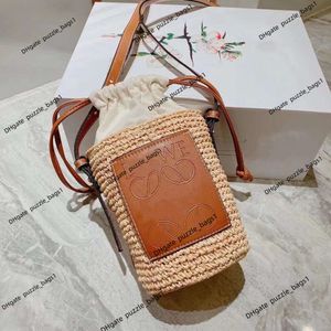 Fashion handbag Lowee Designer Bucket Bag Women's Wallet Luxury handmade woven fur tote Travel Holiday shoulder crossbody Bag Factory Sales wholesale