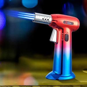 High-power Handheld Inflatable Welding Gun Windproof Three-fire Outdoor Kitchen Barbecue Cigar Flame Ignition Tool