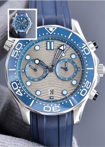 Högkvalitativa män med Sier Dial 41mm och fällbart spänne, Sapphire Glass Luminous Montre de Luxe Homme Watch Dhgate