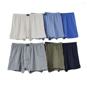 Underpants Fat Up Men's High Waisted Flat Angle Underwear Middle-aged And Elderly Knitted Cotton Dad