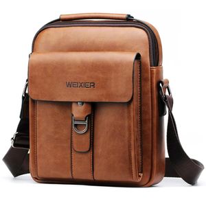 Torby wieczorowe luksusowa marka Vintage Messenger Bag Men skórzane torby na ramię biznes swobodne brązowe torby krzyżowe dla mężczyzn torebka małe torby 231207