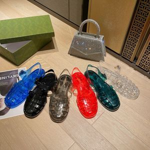 2023 Sandaler Crystal Transparent Fisherman Casual tygskor Canvas Sequin Shoes Flat Sneakers Designer Läder Kvinnor Skor Spring and Summer White Shoes