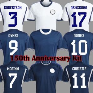 2023 2024 Scotland Football Shirt 150Th Anniversary Soccer Jerseys Blue Special Edition TIERNEY DYKES ADAMS Football Shirt 23 24 CHRISTIE Mcgregor Kids Kit 969