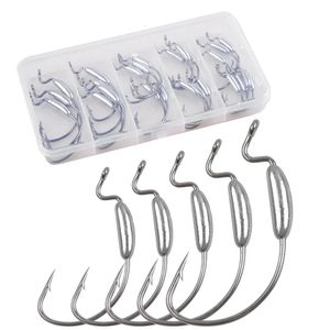 Fiskekrokar 25st. Worm Jig Heads Weighted Jig Hooks For Bass Fishing Wide Gap Crank Hooks Weedless Offset Swimbait Fishhooks 231204