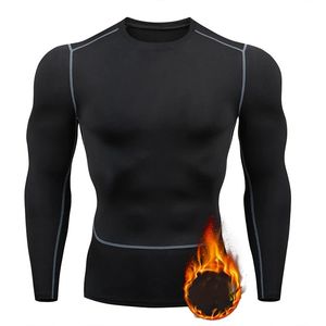 Herr termiska underkläder Autumn Winter Thermal Underwear Men långärmad kompression t shirt manlig varm fleece blus topp värme undertröja herrkläder 231206