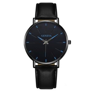 Fashionabla Blue Needle Genève Belt Style Quartz Men's Watch