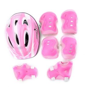 Skate Protective Gear 7 PCS Kids Skating Protective Gear Set Elbow Pads Bicycle Skateboard is Skating Roller Knee Protector för Scooter Skateboard 231206