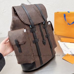 Yüksek kaliteli tasarımcı sırt çantası kadınlar lüks omuz çantası adam tasarımcı çanta erkekler seyahat sırt çantası baskılı kaplı tuval parquet deri çörek bilgisayar sırt çantası