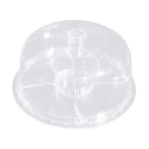 Plates Snack Tray Serving Clear Cupcake Holder Dessert Plate For Muffins Pastries Appetizers Baby Shower Wedding Centerpieces