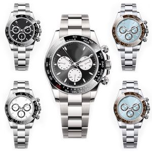 Lemans Mens Watch Daytonas Dhgate 40mm Automatisk 2813 Mekanisk Sapphire Designer Watch 904L Rostfritt stål Panda Dial Montre de Luxe Watches armbandsur