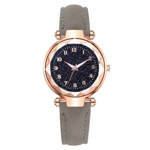 Live Streaming Women's Fashionable Starry Sky Digital Belt Watches, Quartz Watches