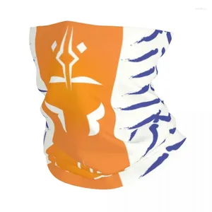 Bandanas Ahsoka Tano Symbol Bandana Neck Warmer Women Men Winter Hiking Ski Scarf Gaiter Fulcrum Sci Fi Tribal Wars Face Cover