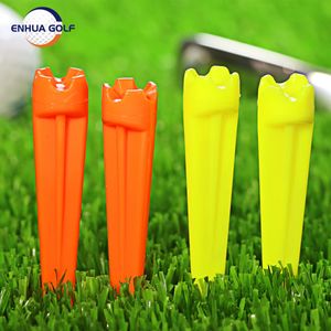 Golf Tees Golf Tees Plástico 50 Pçs/set Inquebrável Plástico Golf Tee Hold 75mm Reduzir Fricção Side Spin Durável Estável Tee Drop 231204